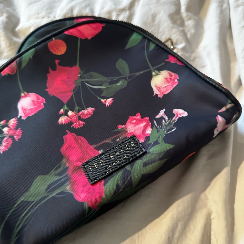 Ted Baker Black Floral Cosmetic Pouch Set - Picture 2 of 5